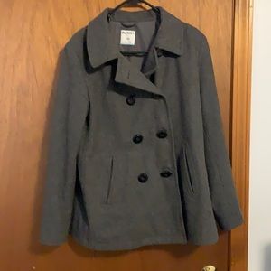Old Navy Pea Coat size large grey